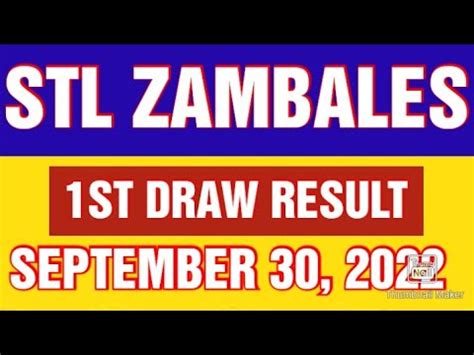 stl zambales result today live|STL Result Today .
